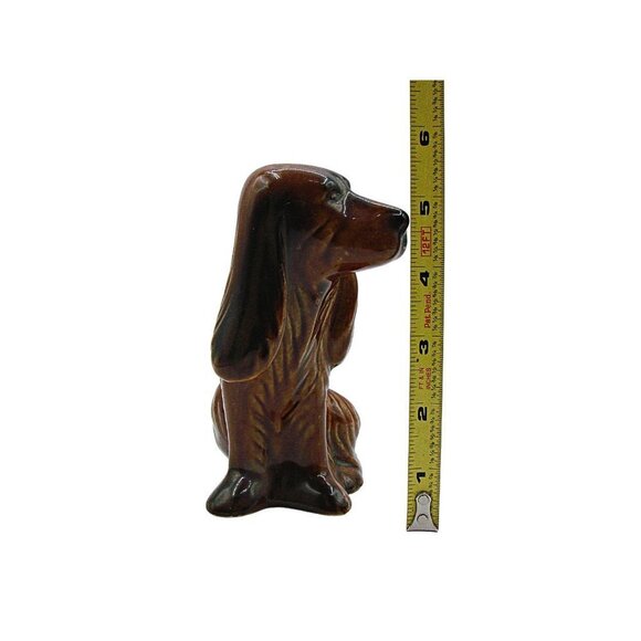 Dog Spaniel Hound Ceramic Pottery Figurine Brazil By MCS Mid-Century Modern Look - Picture 7 of 12